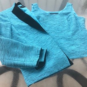 Turquoise 🦋Jacket Suit